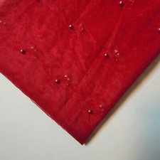 Tulle Net Fabric Beaded Pearl