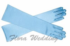 `Disney Frozen Elsa/Cinderella Magical Girl's Satin Gloves for costume prom dres