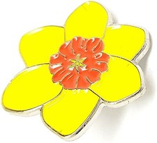 Yellow Daffodil Pin Badge -