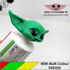 Baby Yoda Grogu Toothpaste Topper Lid Multi-Colour Mandalorian 3d Printed
