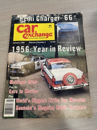 Vtg car exchange magazine - magazine, jan