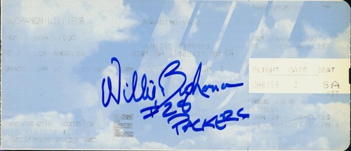 Willie buchanon autographed - willie,