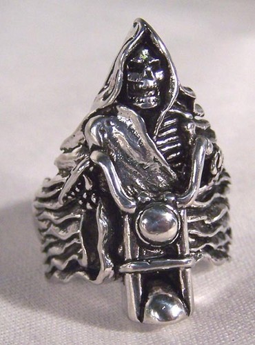 Grim reaper bike biker ring - bike,