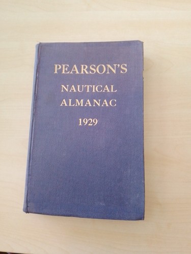 Pearsons nautical almanac 1929 - almanac,