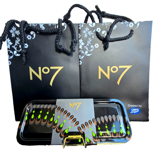 No7 peacock cosmetic brush - cosmetic, tin