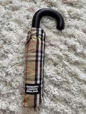 Leather Handle Burberry Umbrella