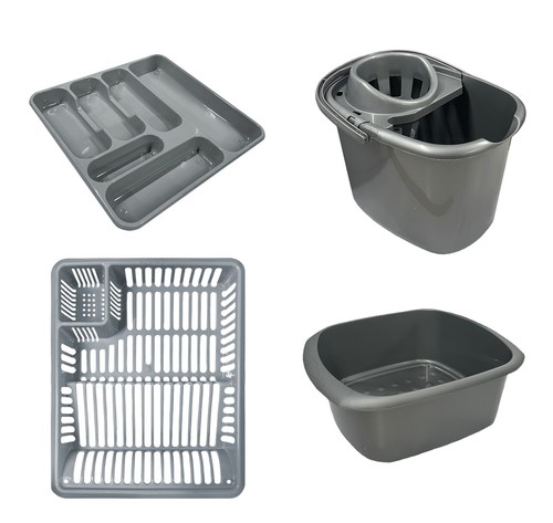 Plastic set mop bucket - plastic,