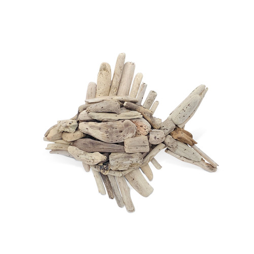 Fish wall art 30cm driftwood - wall,
