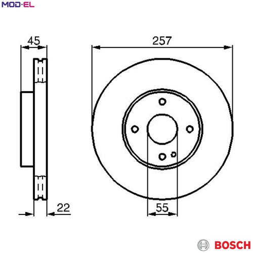 Brake disc 986 478 - 2x,