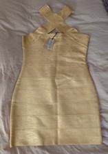 River Island Gold Cross Over