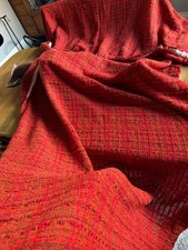 Vintage Mid Century Woven Drapes pair of curtains each 130cm wide x 235 cm long