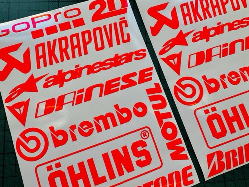 Decal set race - race, sponsors