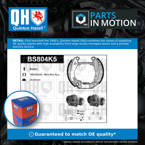 Brake shoes set - set, fits