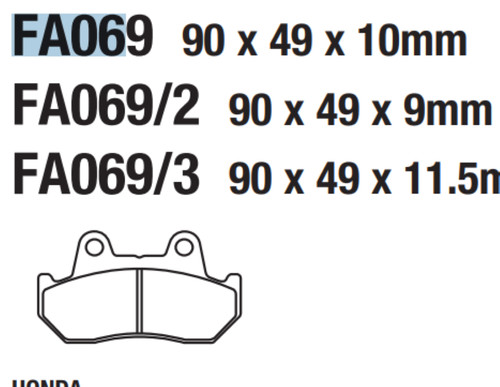 Semi metal front or rear - -,