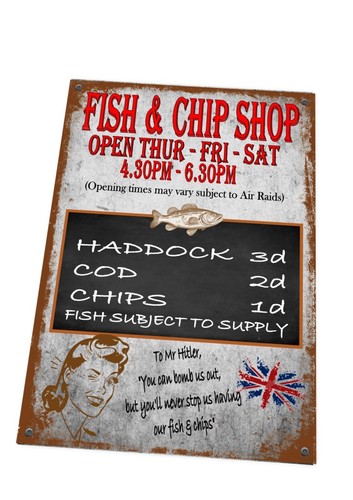 Vintage 1940s ww2 fish - vintage,