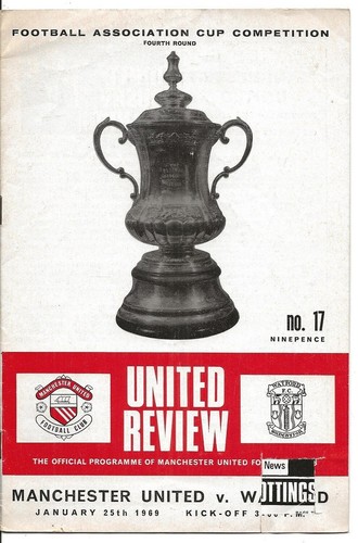 Football programme man utd - programme, v