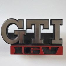 NOS GTI 16V Grille Badge For