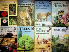 8 x Vintage Ladybird Books Animal Conservation Trees Flowers etc Natural History