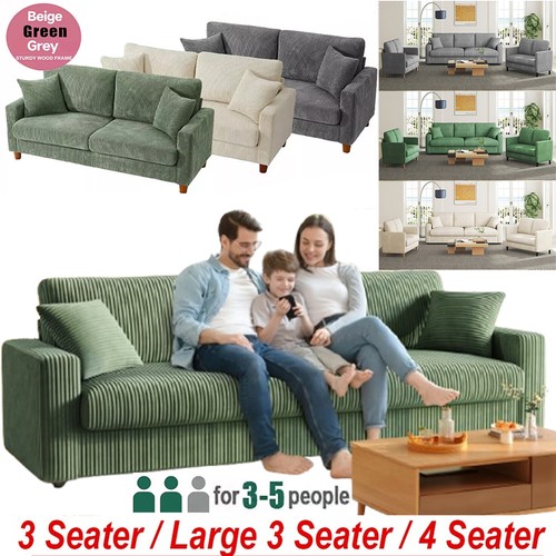 Seater corduroy sofa jumbo - 3/4,