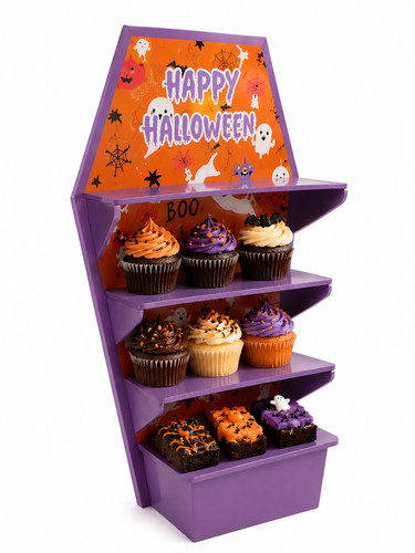 Halloween cardboard cupcake - halloween,