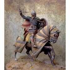 1/32 Resin Model Kit Medieval Knight Horseman Rider Unpainted