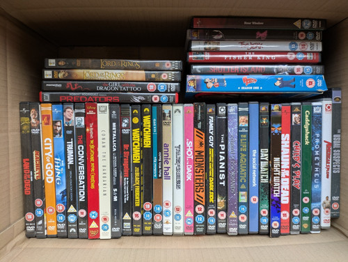 Job lot dvds - of,