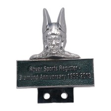 Rover Sports Register Diamond Anniversary 1953-2013 Viking Head Car Emblem Badge