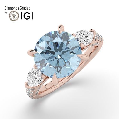 Round solitaire 14k rose - round,