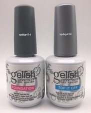 Gelish Foundation & Top It Off Nail Gel Polish UV LED Soak Off UK Tracked Post!