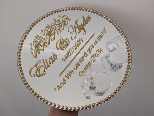 Personalised ring plate for - ring,