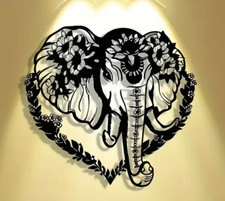 ELEPHANT - METAL Plaque Wall