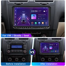 9"Car Radio For VW Transporter T5 T5.1 Passat Stereo Android 13 GPS Sat Nav DAB+