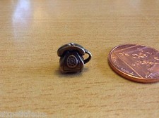 Miniature old fashioned metal telephone 1:24th scale dolls house study UK DH48