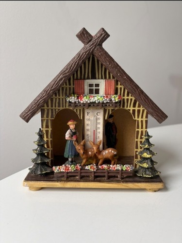 Vintage german weather house - german,