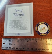 Franklin Porcelain 1983 "Birds Of The World" Plate - Song Thrush