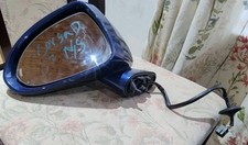 Vauxhall Corsa D 2008 Door Mirror Blue Left Hand Side Electric Mirror