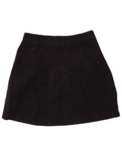 ZARA Womens Corduroy Skirt Small W26  Black Cotton AY07