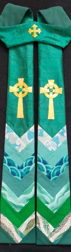 New handmade green - new, silk