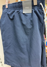 M&S Mens NAVY Shorts Size 3XL
