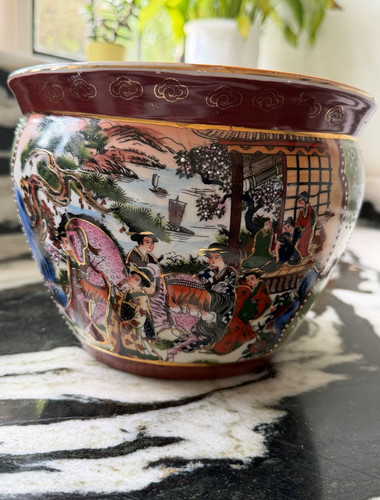 Vintage chinese ceramic koi - ceramic,