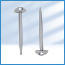 20x Ground Sheet Pegs Mushroom Plastic Domed Caravan Tent Awning Carpets