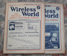 2 x Wireless World Magazines 1937/38-Olympia Review/Show Report Radio Television