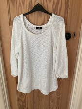 BNWOT Wallis Cotton Jumper Pockets Curved Hem Size Large- 46 Inch Bust