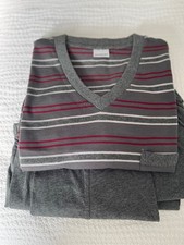 Damart Mens cotton stripe pyjamas size S/M