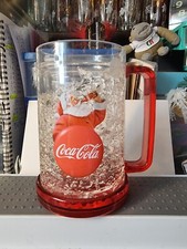 Coca Cola Red Christmas Santa Chiller Plastic Mug/Tankard.350ml.READ DESCRIPTION