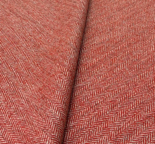Red herringbone chevron - herringbone, wool