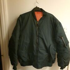 Vintage 70s 80s MA-1 Jacket Men’s  xl Mil-1-8279E USAF Flyer’s Bomber USA