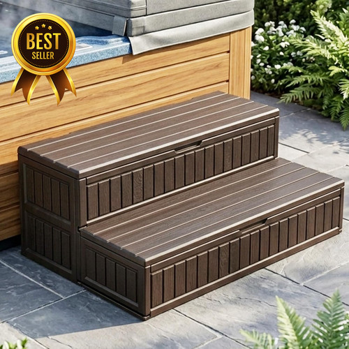 Hot tub steps with - steps,