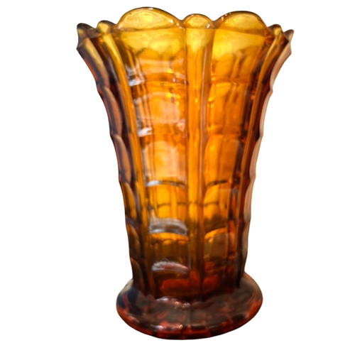Vintage amber glass - amber,
