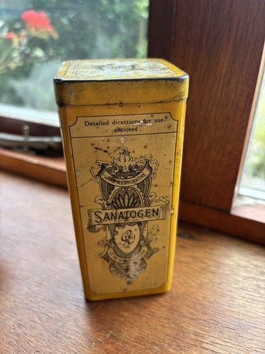 Vintage sanatogen tin - vintage,